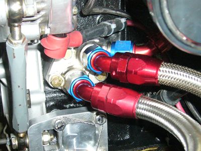 Our oil block is a direct bolt on for the BMW M10 engine, and installs where 
